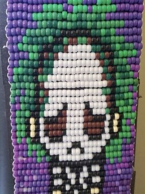 Beetlejuice Inspired Beaded Magnet